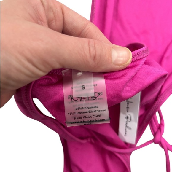 New! MONICA HANSEN Money Maker Spaghetti Strap One-Piece Swimsuit Size Small - Picture 9 of 10